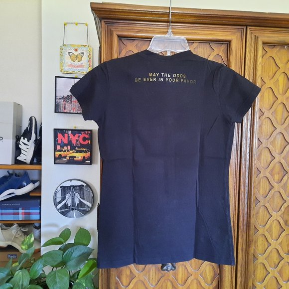 3/$10 The Hunger Games Logo Mockingjay Graphic Crew Neck Tee - Black - Picture 7 of 16